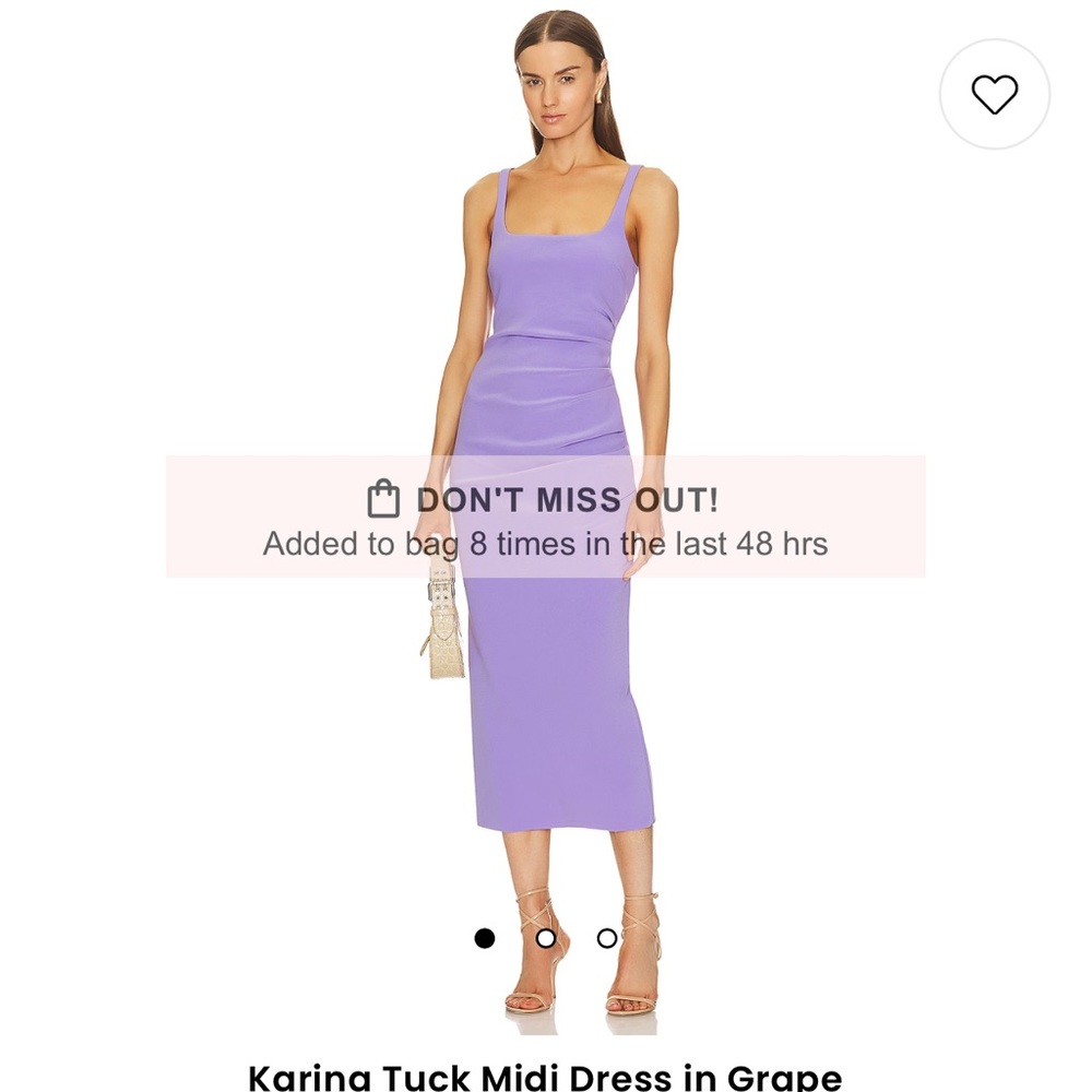 Bec & bridge karina tuck midi dress in grape